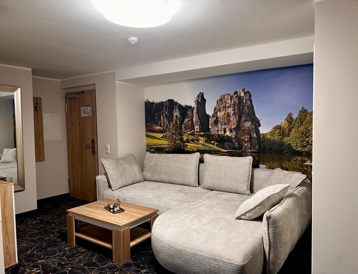 Gaestehaus Am Kurpark Hotel Garni Horn-Bad Meinberg Dış mekan fotoğraf